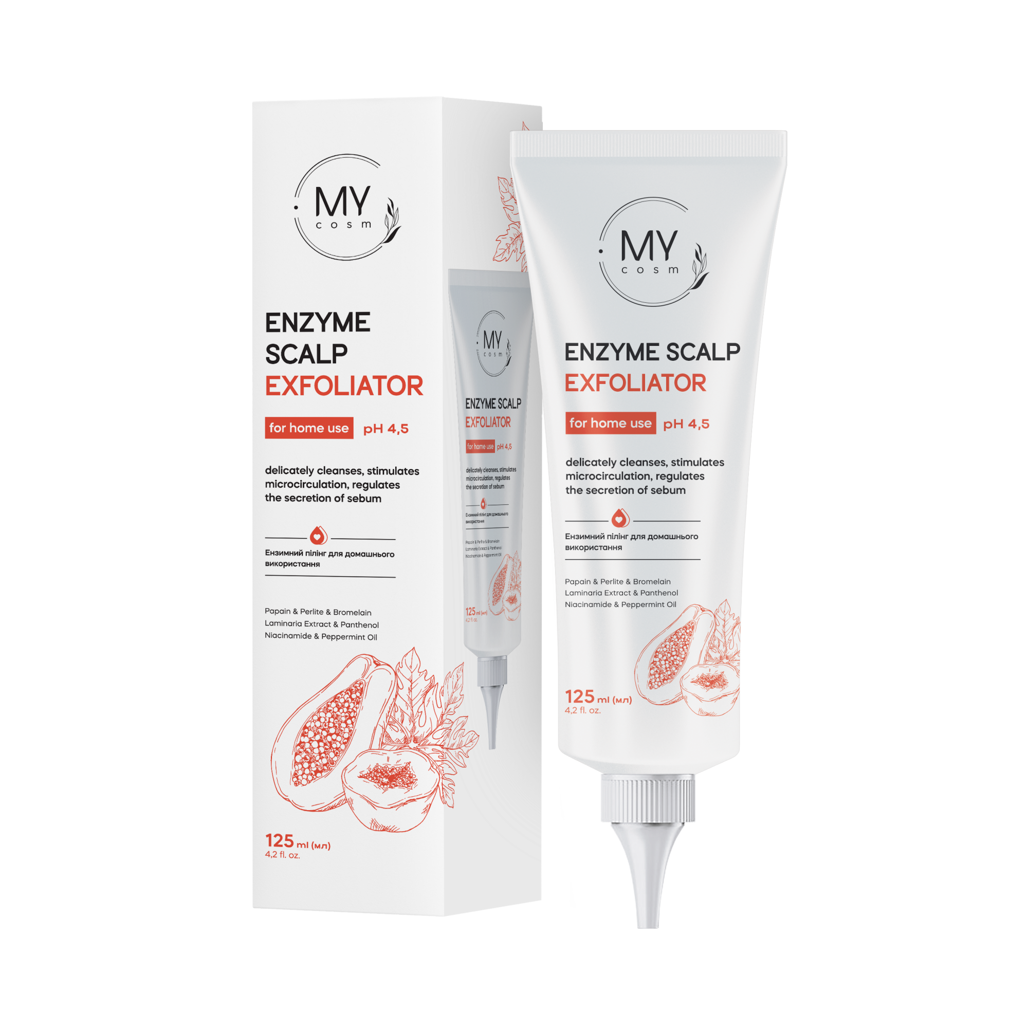 My Cosm Ензимний пілінг для домашнього використання ENZYME SCALP EXFOLIATOR for home use, 125 ml